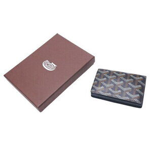 GOYARD Malesherbes Card Wallet brown black leather